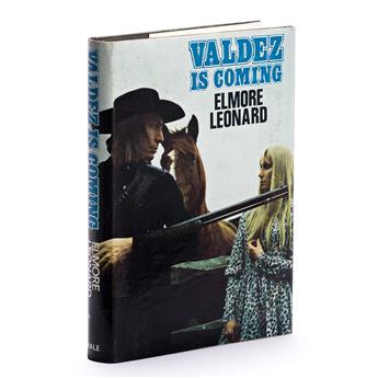 Leonard, Elmore (1925-2013) Valdez is Coming, Signed First Hardcover and Paperback Copies.